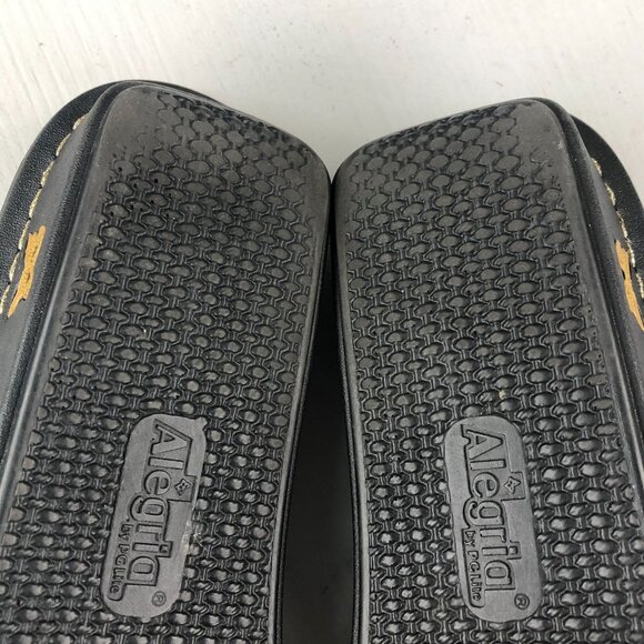 ALEGRIA Women's 38 (8-8.5) Venus Multicolor Gleam Leather Strappy Wedge Sandals - Picture 10 of 13